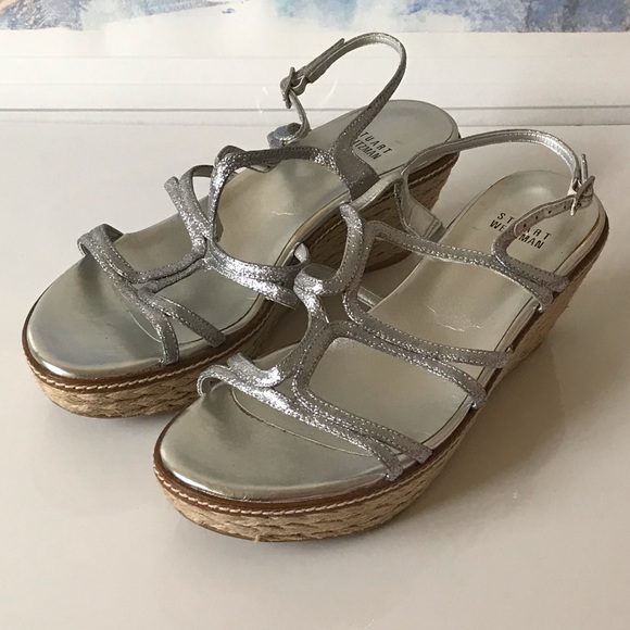 Stuart Weizmann Wedges Size 7.5 M - Picture 2 of 8